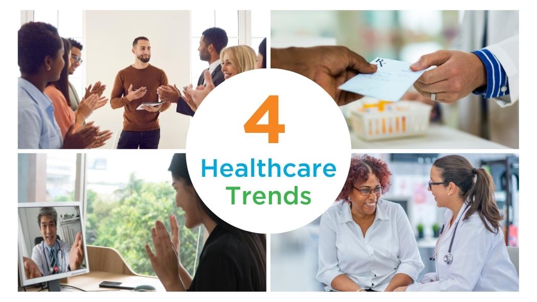 four images showcasing the health trends for 2023